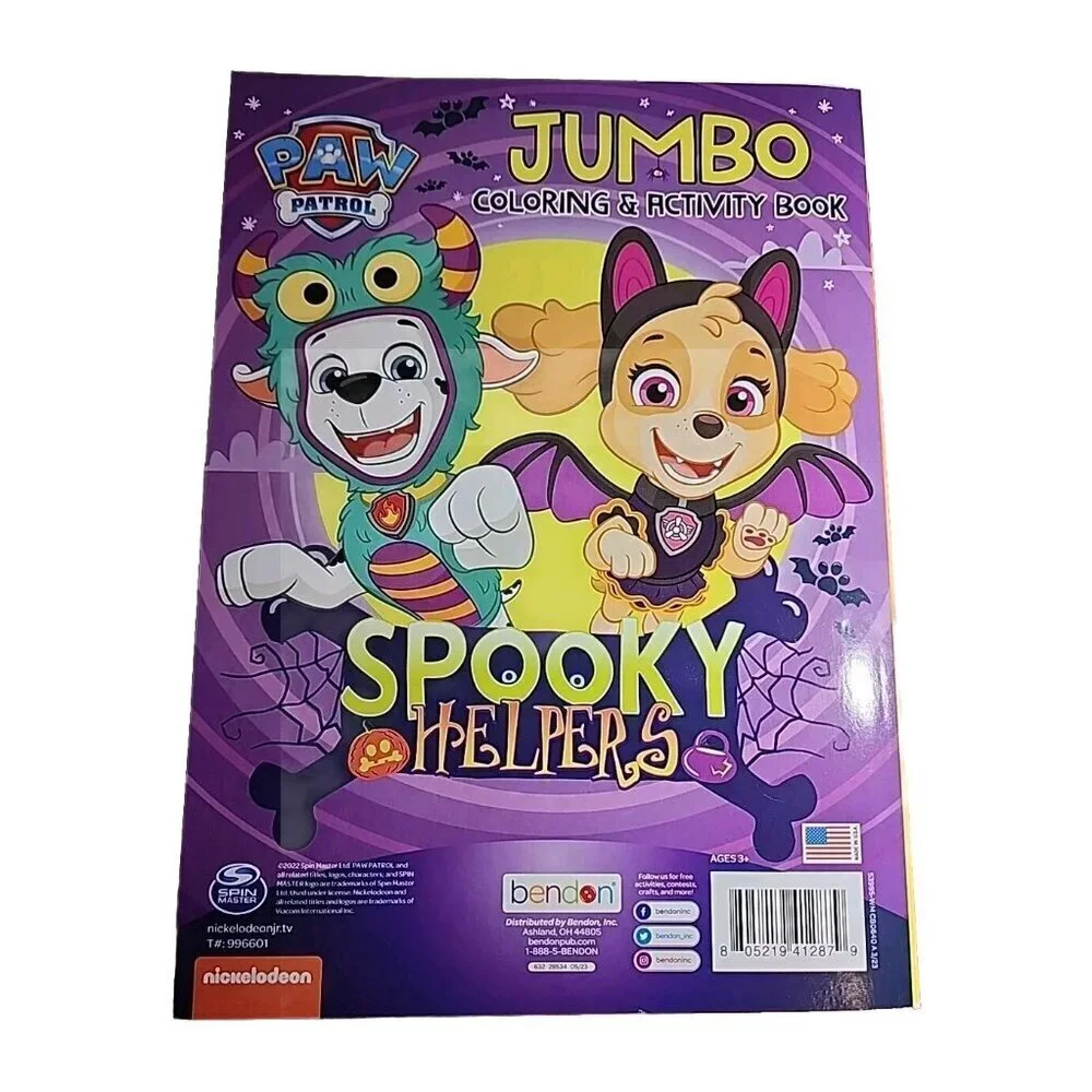 PAW PATROL HALLOWEEN JUMBO COLORING & ACTIVITY BOOK, SPOOKY HELPERS